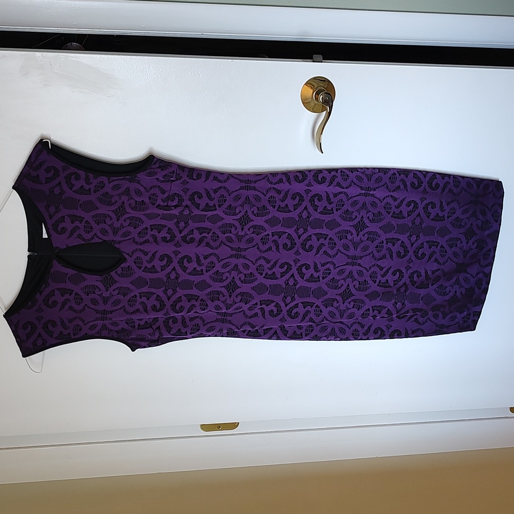 Cache purple sheath dress